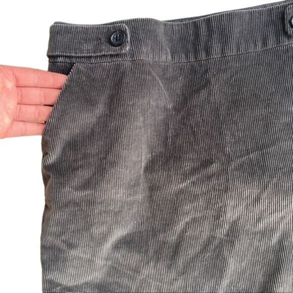 Banana Republic Brown/Grey Corduroy Soft Cotton Grunge Mini Y2k Skirt Sz 4 - Picture 11 of 11